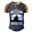 Father Grandpa Ill Always Be My Daddys Little Girl And He Will Always Be My Herotshir Family Dad Men's Henley Shirt Raglan Sleeve 3D Print T-shirt Brown Orange