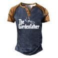 Mens The Gardenfather Gardener Gardening Plant Grower Men's Henley Raglan T-Shirt Brown Orange