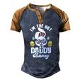 Mens Im The Hot Daddy Bunny Matching Family Easter Party Men's Henley Raglan T-Shirt Brown Orange