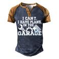 I Cant I Have Plans In The Garage Car Repair Mechanic V2 Men's Henley Shirt Raglan Sleeve 3D Print T-shirt Brown Orange