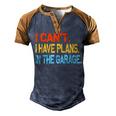 Ill Be In The Garage Funny Dad Work Repair Car Mechanic Men's Henley Shirt Raglan Sleeve 3D Print T-shirt Brown Orange