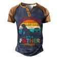 Its Not A Dad Bod Its A Father Figure Fathers Day Dad Jokes Men's Henley Raglan T-Shirt Brown Orange
