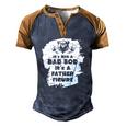 Its Not A Dad Bod Its A Father Figure Fathers Men's Henley Raglan T-Shirt Brown Orange