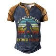 Its Not A Dad Bod Its A Father Figure Dad Bod Father Figure Men's Henley Raglan T-Shirt Brown Orange