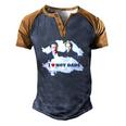 I Love Hot Dads Charlie Swan Carlisle Cullen Men's Henley Raglan T-Shirt Brown Orange