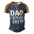 Mens Construction Dad Birthday Crew Party Worker Dad Men's Henley Shirt Raglan Sleeve 3D Print T-shirt Brown Orange