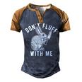 Mens Dont Fluff With Me Tshirt Funny Bunny Rabbit Easter Graphic Novelty Tee 176 Trending Men's Henley Shirt Raglan Sleeve 3D Print T-shirt Brown Orange