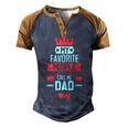 Mens My Favorite People Call Me Pop Fathers Day Men's Henley Shirt Raglan Sleeve 3D Print T-shirt Brown Orange
