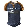 Mens Sawdust Is Man Glitter 353 Trending Shirt Men's Henley Shirt Raglan Sleeve 3D Print T-shirt Brown Orange