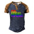 Mr Steal Yo Dad Gay Pride Month Parade Steal Your Dad Men's Henley Raglan T-Shirt Brown Orange
