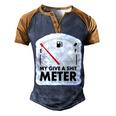 My Give A Shit Meter Is Empty Sarcastic Autocollant 393 Trending Shirt Men's Henley Shirt Raglan Sleeve 3D Print T-shirt Brown Orange