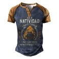 Natividad Name Shirt Natividad Family Name Men's Henley Shirt Raglan Sleeve 3D Print T-shirt Brown Orange