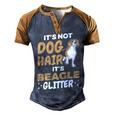 Not Dog Hair Beagle Glitter Pet Owner Dog Lover Beagle 61 Beagle Dog Men's Henley Shirt Raglan Sleeve 3D Print T-shirt Brown Orange