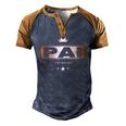 Pai Like Dad Only Cooler Tee- For A Portuguese Father Men's Henley Raglan T-Shirt Brown Orange