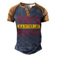 Papa Is A Better Car Racer Papa T-Shirt Fathers Day Gift Men's Henley Shirt Raglan Sleeve 3D Print T-shirt Brown Orange