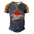 Poppy Because Grandpa Is For Old Guys V2 Men's Henley Shirt Raglan Sleeve 3D Print T-shirt Brown Orange