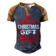 The Greatest Christmas Is Jesus Christmas Xmas A Men's Henley Shirt Raglan Sleeve 3D Print T-shirt Brown Orange