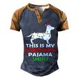 This Is My Christmas Pajama 875 Shirt Men's Henley Shirt Raglan Sleeve 3D Print T-shirt Brown Orange