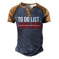 To Do List Your Dad 504 Trending Shirt Men's Henley Shirt Raglan Sleeve 3D Print T-shirt Brown Orange