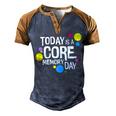 Today Is A Core Memory Day For Men Women & Kids 258 Trending Shirt Men's Henley Shirt Raglan Sleeve 3D Print T-shirt Brown Orange