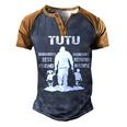 Tutu Grandpa Gift Tutu Best Friend Best Partner In Crime Men's Henley Shirt Raglan Sleeve 3D Print T-shirt Brown Orange