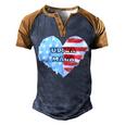 Ultra Maga And Proud Of It American Flag Vote Red Men's Henley Shirt Raglan Sleeve 3D Print T-shirt Brown Orange