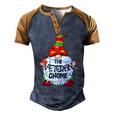 Veteran Gnome Christmas Tree Light T-Shirt Men's Henley Shirt Raglan Sleeve 3D Print T-shirt Brown Orange