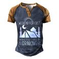 Weekend Forecast Camping With A Good 17 Shirt Men's Henley Shirt Raglan Sleeve 3D Print T-shirt Brown Orange