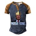 Womens Maga King Shirt The Great Maga King Trump Ultra Maga Men's Henley Shirt Raglan Sleeve 3D Print T-shirt Brown Orange