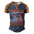 You Dont Scare Me I Coach Girls Sport Coashing For Womenbasketball Lover Basketball Men's Henley Shirt Raglan Sleeve 3D Print T-shirt Brown Orange