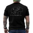 Appalachian Trail Bear Symbol Of Appalachian National Park Men's Back Print T-shirt