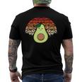 Avocado Yoga Pose Meditation Vegan Meditation Men's Back Print T-shirt