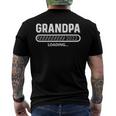 Mens Baby Announcement As Surprise In 2022 Grandpa Loading Men's Back Print T-shirt