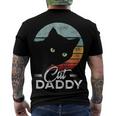 Best Cat Dad Daddy Ever Cat Lover Men's Crewneck Short Sleeve Back Print T-shirt