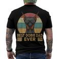 Best Dobie Dad Ever Doberman Dog Owner Men's Crewneck Short Sleeve Back Print T-shirt
