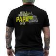 Best Truckin Papa Ever Trucker Truck Driver Dad Father Men's T-shirt Back Print