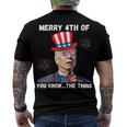 Biden Dazed Merry 4Th Of You Know The Thing 4Th Of July Men's Back Print T-shirt