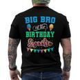 Big Bro Of The Birthday Sweetie Ice Cream Bday Party Brother Men's Back Print T-shirt
