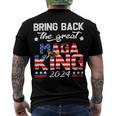 Bring Back The Great Maga King 2024 4Th Of July Trump 2024T President Trump Tee Republican Anti Biden Men's Crewneck Short Sleeve Back Print T-shirt