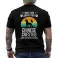 I Only Care About My Chinese Crested Dog Lover Men's Back Print T-shirt