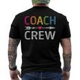 Coach Crew Instructional Coach Teacher Men's Back Print T-shirt