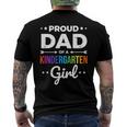Dad Of A Kindergarten Girl Men's Back Print T-shirt