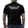 Dadcula Halloween Dad Dracula Halloween Men's Back Print T-shirt Dadcula Halloween Dad Dracula Halloween Men's Back Print T-shirt