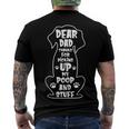 Dear Dad Thanks For Picking Up My Poop Happy Fathers Day Dog Men's Back Print T-shirt
