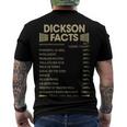 Dickson Name Dickson Facts Men's T-Shirt Back Print