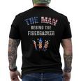 Expecting Daddy 4Th Of July Soon To Be Dad Announcement Men's T-shirt Back Print