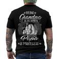 Father Grandpa Being Grandpa Is An Honor Being Papa Is Priceless203 Family Dad Men's Crewneck Short Sleeve Back Print T-shirt