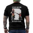 Father And Son Best Buddies Forever Fist Bump Dirt Bike Men's Back Print T-shirt