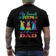 My Favorite Bunnies Call Me Dad Easter Tie Dye Father Men's Back Print T-shirt