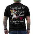 Friends Dont Let Friends Fight Dyslexia Alone Unicorn Grey Ribbon Dyslexia Dyslexia Awareness Men's Crewneck Short Sleeve Back Print T-shirt